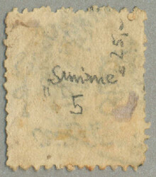 1866, 2pi., yellow, used in SMIRNE, TII, FII, with black opt. ...
