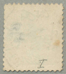 1866, 1pi., claret, TI, with black opt. inscription, wmk pyramid, ...