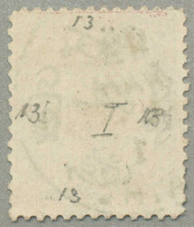 1866, 1pi., claret, TI, with black opt. inscription, wmk pyramid, ...