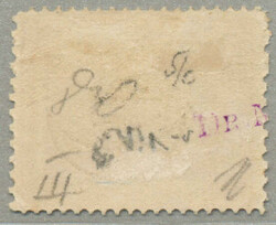 1867-71, 5pa., orange-yellow, T III, F III, wmk crescent and star on ...