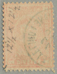 1874-75, 1pi., red, Bulaq printing, wmk crescent and star, p 12 1/2, ...