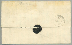 1859, Overland via Marseilles, 1s, pale red, imperf, with close to ...