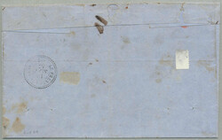 1857, Overland via Marseilles, 6 d. greyish-brown, almost four ...