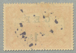1915, 1 S on 1 Mark, German stamp with black opt/surcharge C.E.F, ...