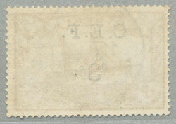 1915, 3 S on 3 Mark, German stamp with black opt/surcharge C.E.F, ...