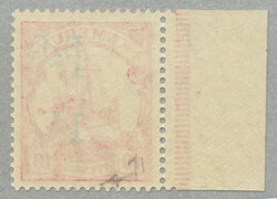 1915, 1 d on 10 Pfg., German stamp with black DOUBLE opt/surcharge C ...