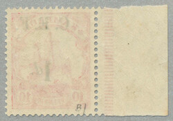 1915, 1 d on 10 Pfg., German stamp with black opt/surcharge C.E.F, 1 ...