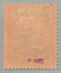 1915, 3 d on 30 Pfg., German stamp with black opt/surcharge C.E.F, ...
