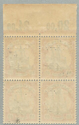 1915, 4 d on 40 Pfg., German stamp with black opt/surcharge C.E.F, ...