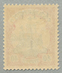 1915, 4 d on 40 Pfg., German stamp with black opt/surcharge C.E.F ...