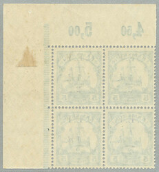 1915, 1/2 d on 5 Pfg., German stamp with black opt/surcharge C.E.F., ...