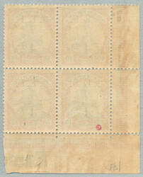 1915, 4 d on 40 Pfg., German stamp with black opt/surcharge C.E.F., ...