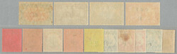 1915, 1/2 d to 5 S on Pfg./Mark, German stamp with black ...
