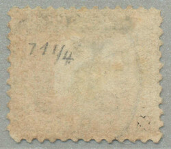 1888, 5pi., grey, p 11 1/2, no wmk, used, barely visible thin on ...