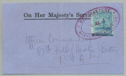 1900, April 7, Goodyear 1 d. pale blue on blued horizontally laid ...