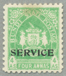 1941, 4 a, with SERVICE opt and variety small V, LPOG, very fresh and ...