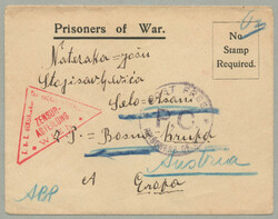1914-8, Prisoners of War (POW) envelope from Polish inmate from the ...