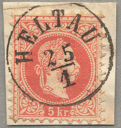 4745080: Austria 1867 Issue used in Hungary
