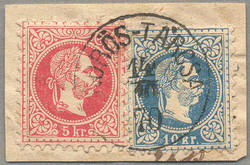 4745080: Austria 1867 Issue used in Hungary