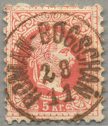 4745080: Austria 1867 Issue used in Hungary