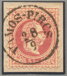 4745080: Austria 1867 Issue used in Hungary