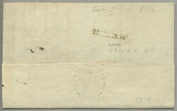 1836, heute Burgenland - damals Ungarn, Brief von WIMPASSING nach WR. ...
