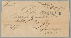 1882, ex Offo-Brief von Villach nach Pfannhof bei St. Veit/Glan, ...