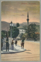 1915-18, fieldpost card from SARAJEVO to TEPLITZ, cancel KuK MILIT. ...