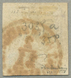 1850, 2 kr., schwarz, gestempelt UNTERMEIDLING, mit sehr ...