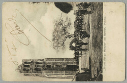 1908, postcard, with 10 para/5pf/green, cancelled by ...