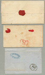 1858, kleines Lot von (3) Briefen aus Wien, 2x gestempelt Wien, 1x ...