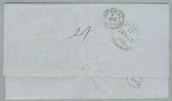1854, entire letter from Beyrouth to Athens, carried via Austrian ...