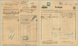 1880, from WIEN to NEUSATZ(Novi Sad/Serbien), Danube freight ...