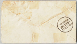 1886, 1/2 a/brown combined with a stationary envelope with 1/2 ...