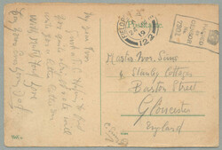 1919, from Köln to Gloucester, colorful picture postcard depicting ...
