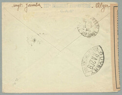 1940, from Algiers to St Laurent du Medoc, censored airmail letter ...