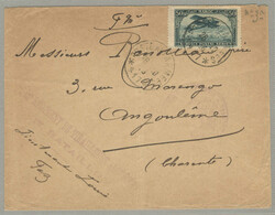 1925, From RABAT (MAROC) to Angoulême (Charente), France, airmail ...