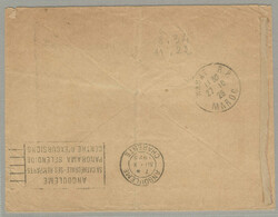 1925, From RABAT (MAROC) to Angoulême (Charente), France, airmail ...