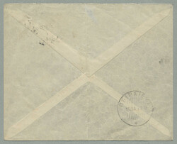 1913, from Kavalla to Piraeus, commercial cover franked with Greek 25 ...