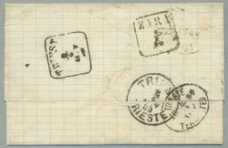 1880, from Mostar to Trieste, franked with Austrian 5 kr red Emperor ...