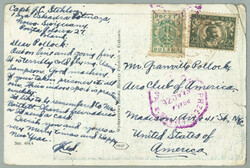 1919, British post offices abroad, from Nowo Swieciany to New York, ...
