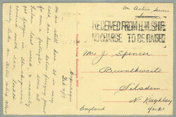 1919, British post offices abroad, from Copenhagen to Silsden, dated ...