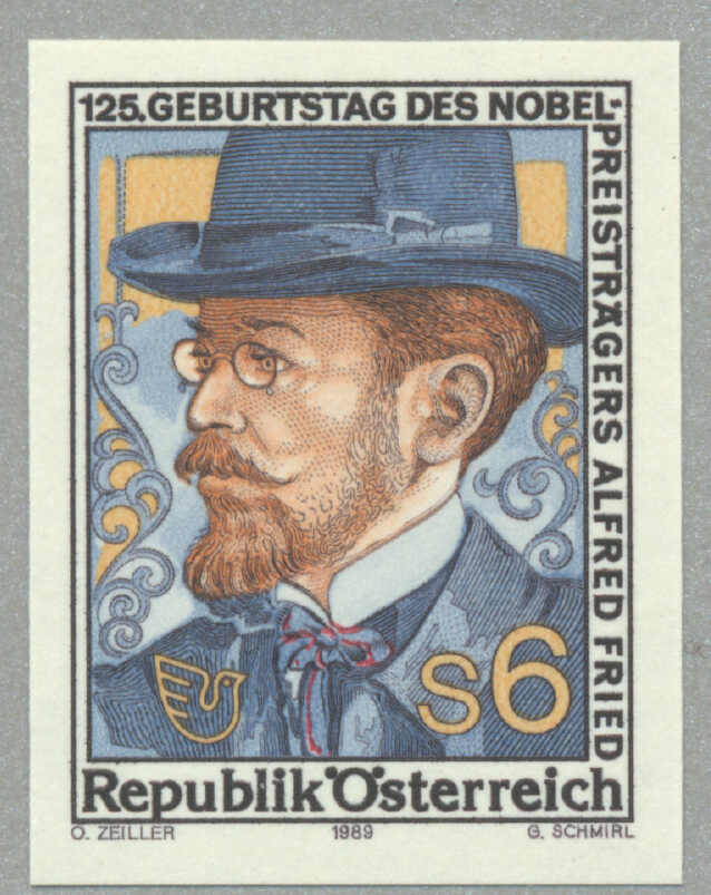1989, postfrische ungezähnte Sondermarke zu 6 Schilling anlässlich ...