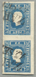 4745057: Austria Newspaper Stamp 1858/59