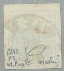 1850, 9 kr, Handpapier, Type I, P243 - Raupe, WIEN, Attest ...