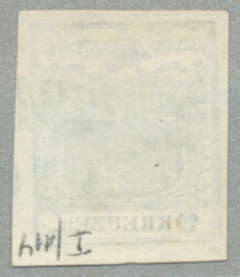 1850, 9 kr, Handpapier, Type I, P114, blau gestempelt LEITMERITZ - ...