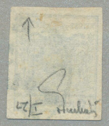 1850, 9 kr, Handpapier, Type I, P21, blau gestempelt RATTENBERG - ...