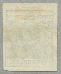 1850, 9 kr, Handpapier, Type I, P110, 0,41mm, blau gestempelt WR ...