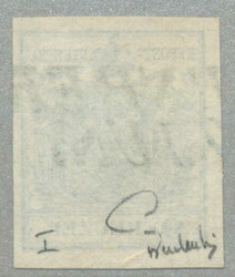 1850, 9 kr, Handpapier, Type I, P111, blau gestempelt STERNBERG - 40p ...