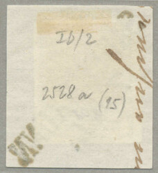 1850, 6 kr, braun, SAUERBRUNN, Bfsk, breitrandig, Marke aufgefalzt ...